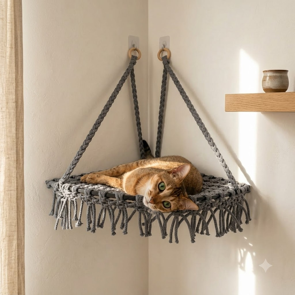 Soulpurrpose x Knotkar Handmade Corner Hammock