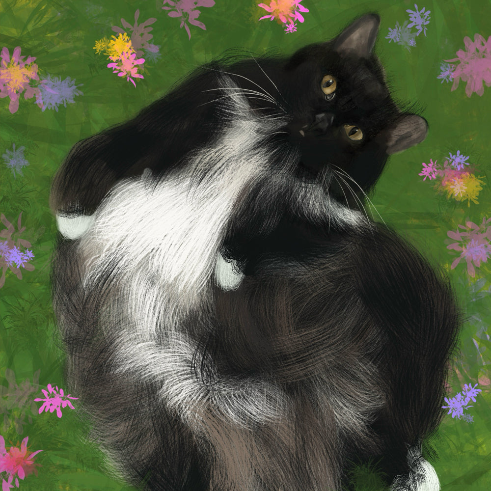 Custom Pet Portrait — Digital & A4 Canvas Print