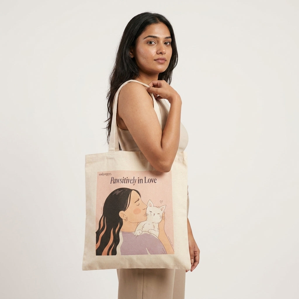 Designed Cat Lover Tote Bag Collection