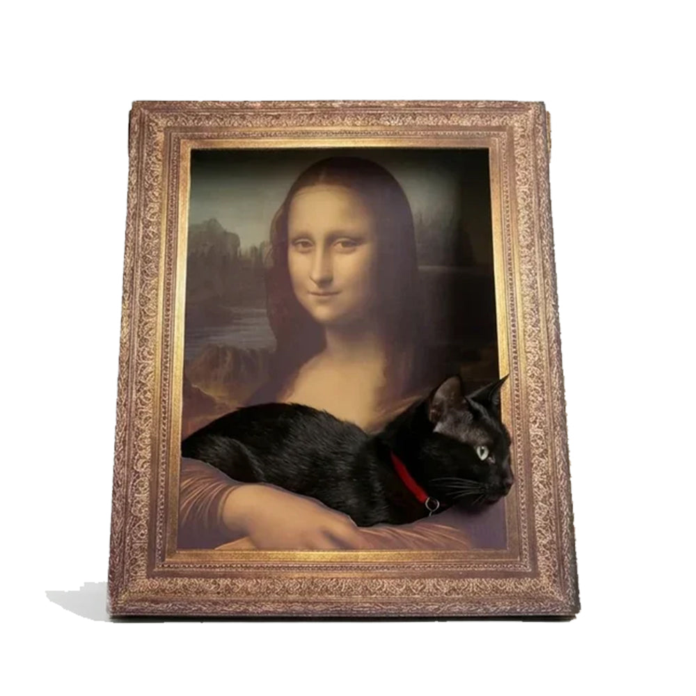 Mona Lisa Wall Art Cat Scratcher – Designer Cat Scratching Board