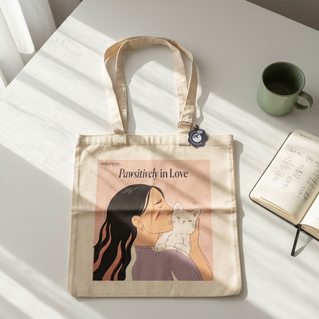 Designed Cat Lover Tote Bag Collection