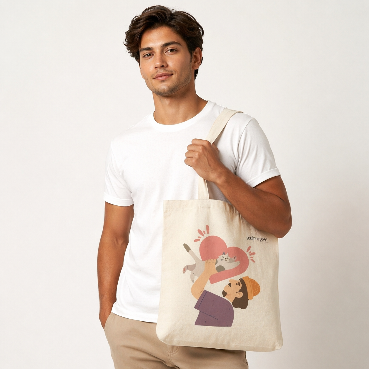 Designed Cat Lover Tote Bag Collection