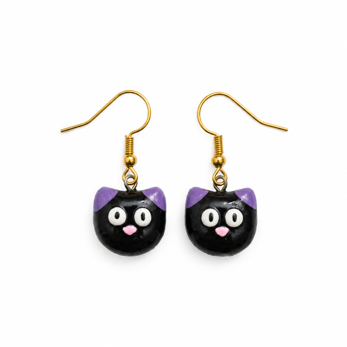 Handmade Black Cat Earrings Limited Edition