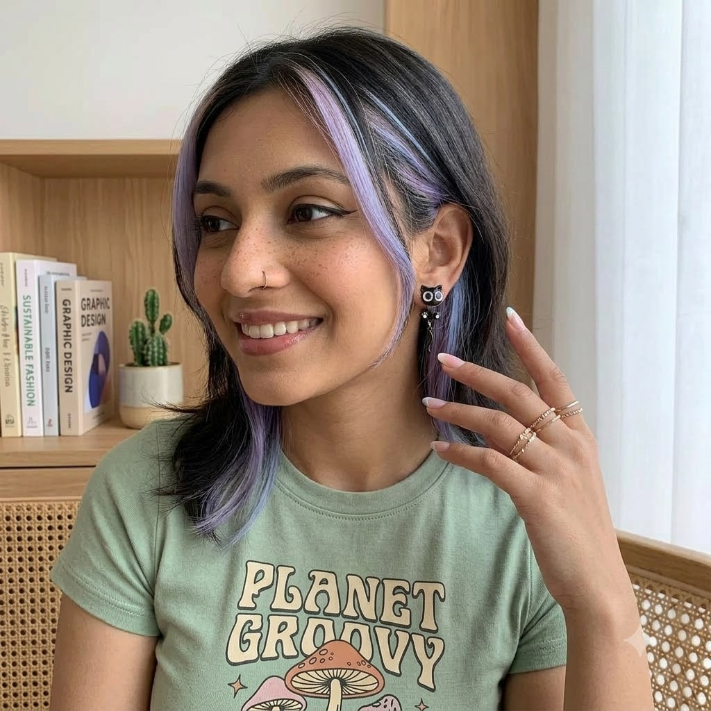 Black Cat Earrings with Dangling Tails