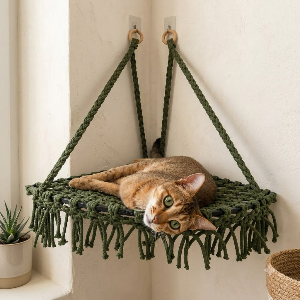 Soulpurrpose x Knotkar Handmade Corner Hammock