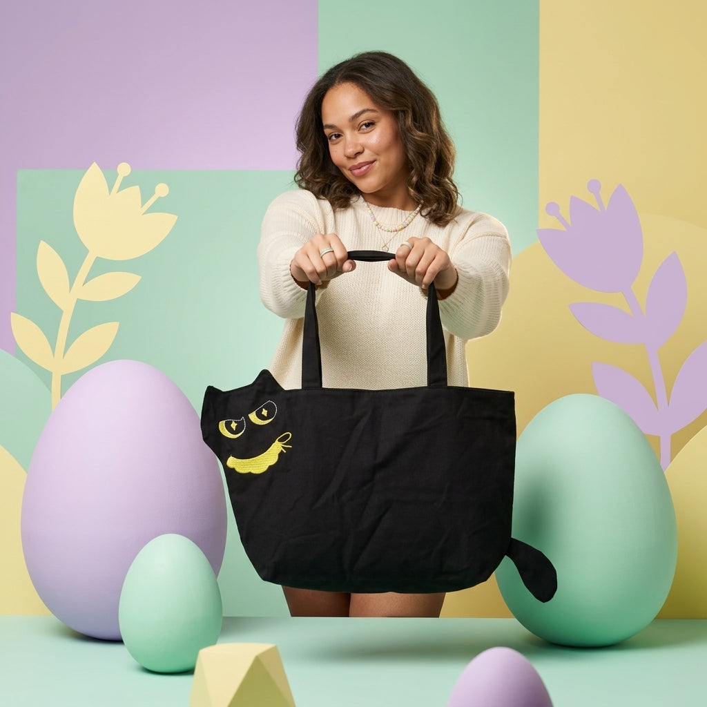 Cat Character Tote Bag