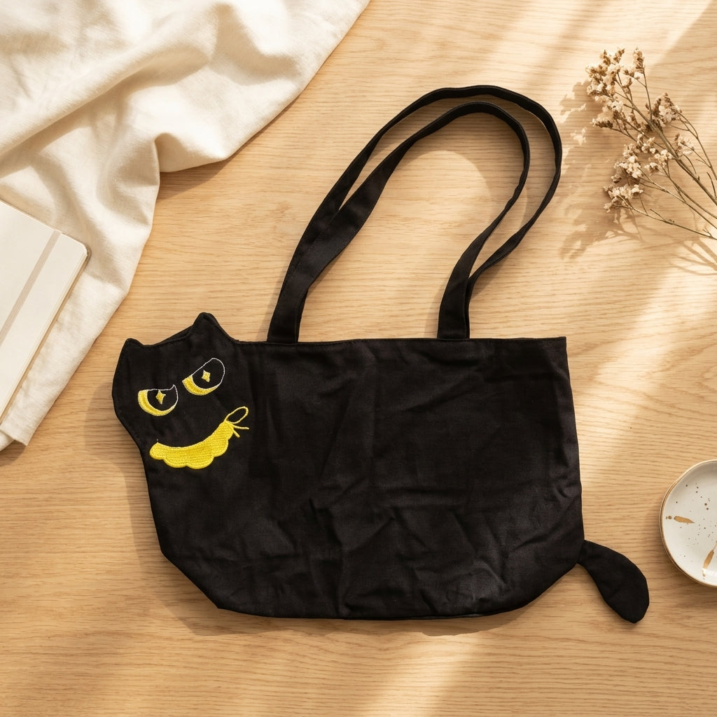 Cat Character Tote Bag