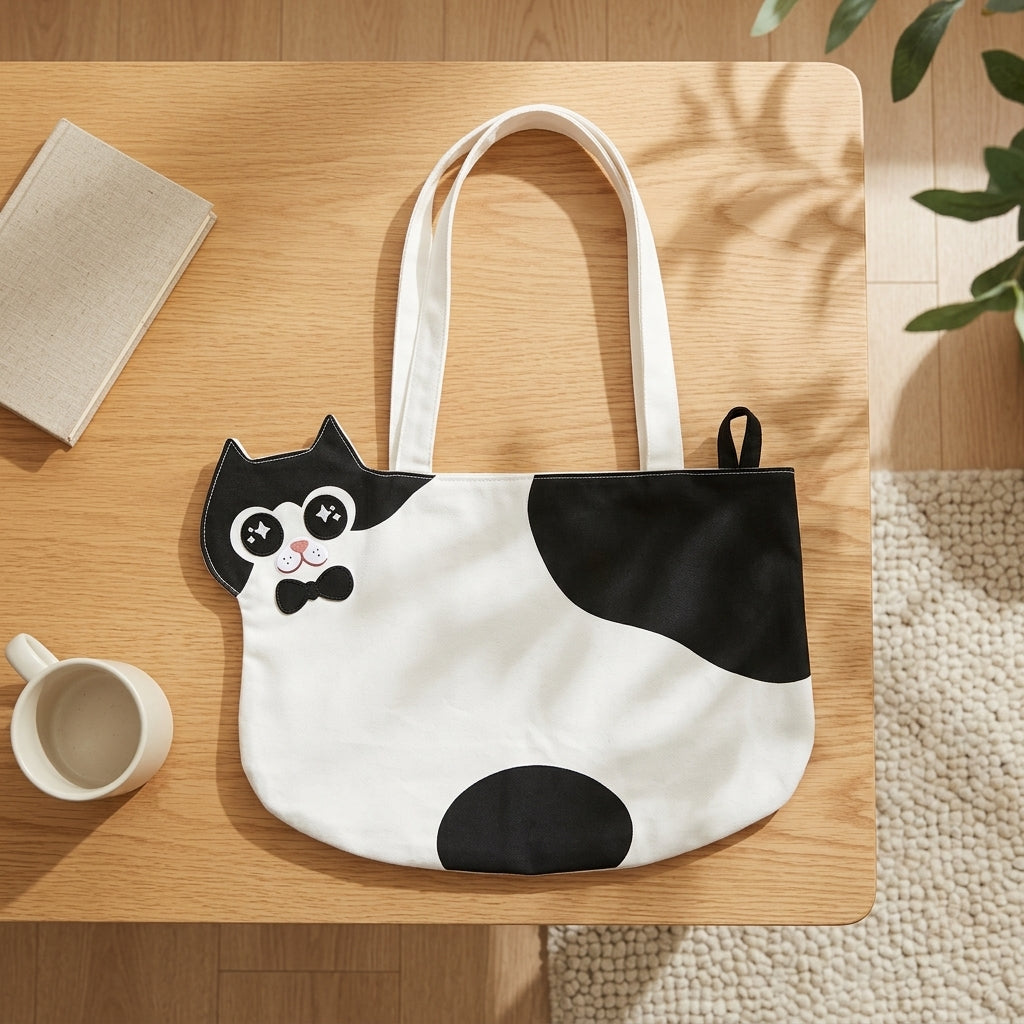 Cat Character Tote Bag