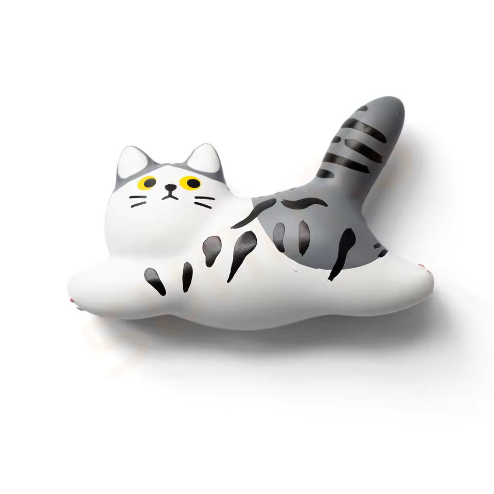 Ceramic Cat Fridge Magnet