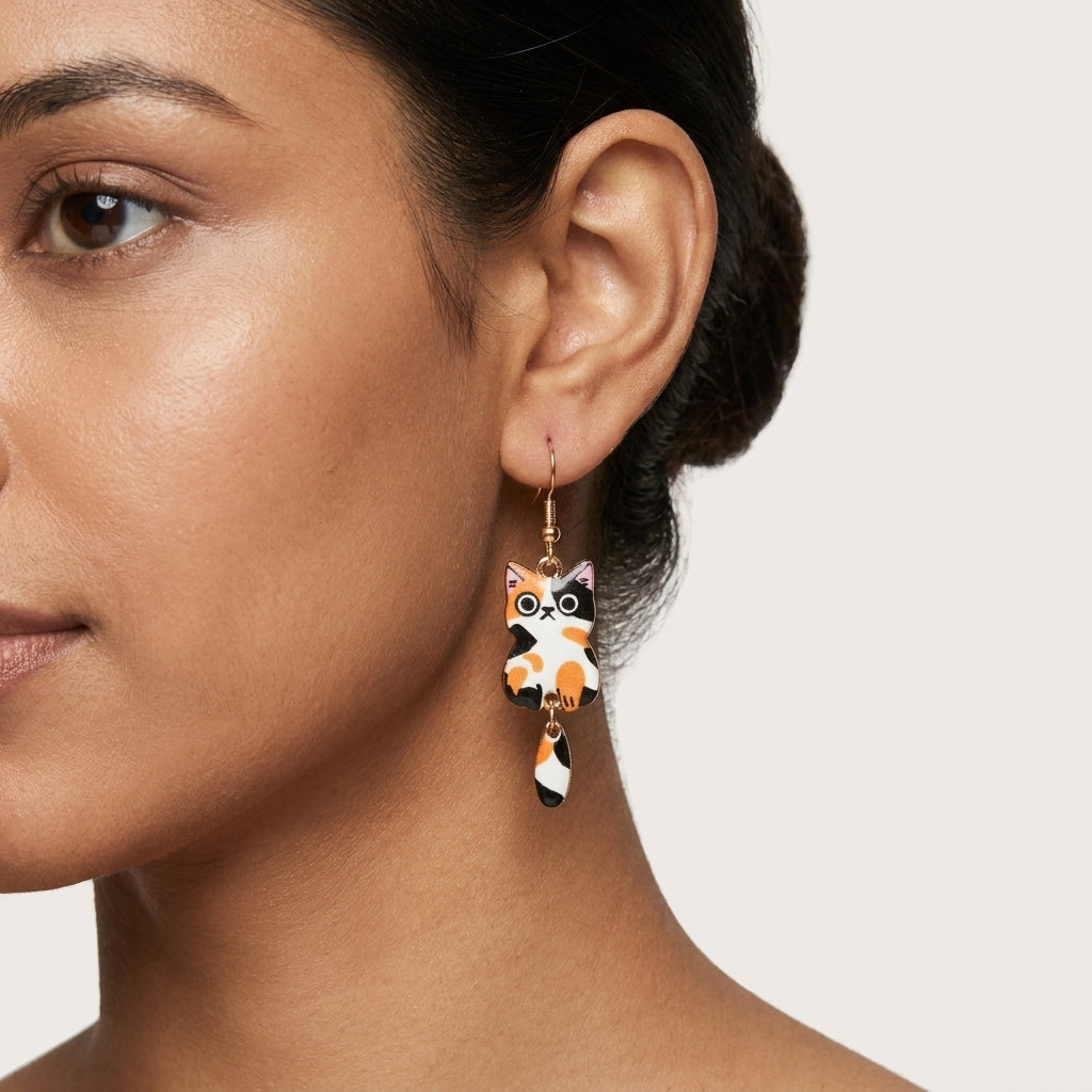 Cat Shape Earrings – 1 Sets of 3 Pairs