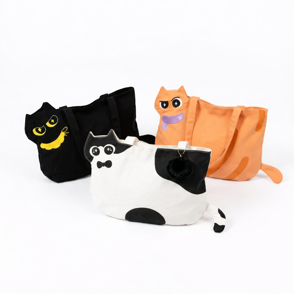 Cat Character Tote Bag
