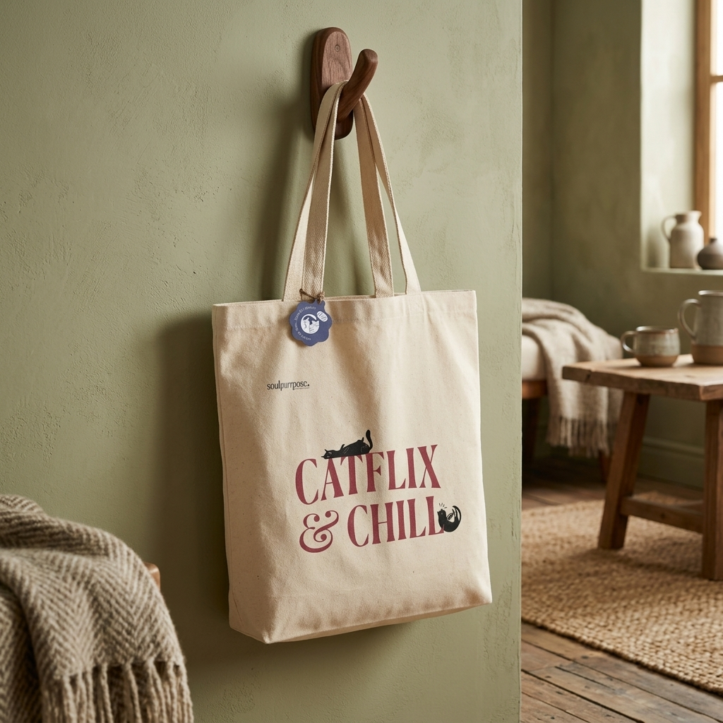 Designed Cat Lover Tote Bag Collection