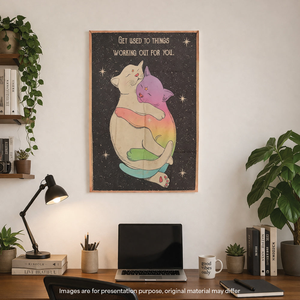Cosmic Cat Tapestry (70x100 cm)