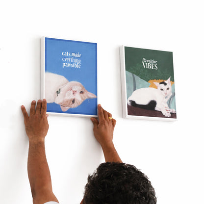 Custom Cat Portrait – Personalised Pet Portrait - Soulpurrpose