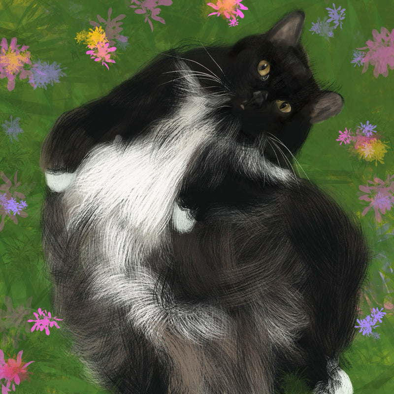 Custom Pet Portrait — Digital & A3 Canvas Print | Soulpurrpose