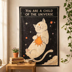 Cosmic Cat Tapestry (70x100 cm)