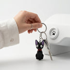 Jiji Black Cat Keychain | Ghibli-Inspired Anime Cat Charm | Cat Lover Gift