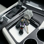Jiji Black Cat Keychain | Ghibli-Inspired Anime Cat Charm | Cat Lover Gift