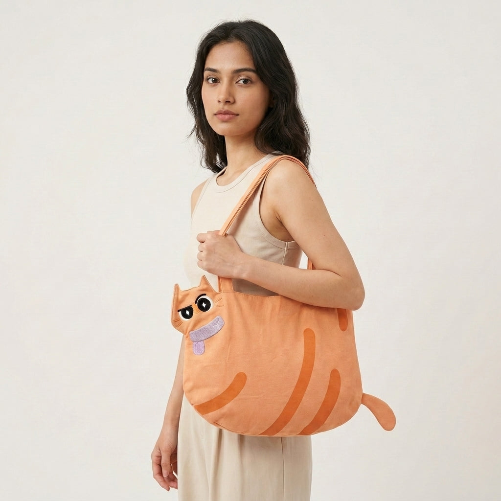 Cat Character Tote Bag