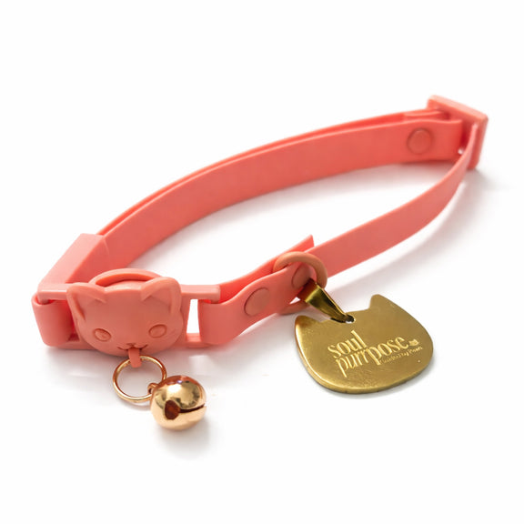 Personalised Cat Name Tag – Custom Engraved Pet ID Tag - Soulpurrpose