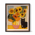 Sunflower Cat Wall Art Scratcher Panel - Soulpurrpose