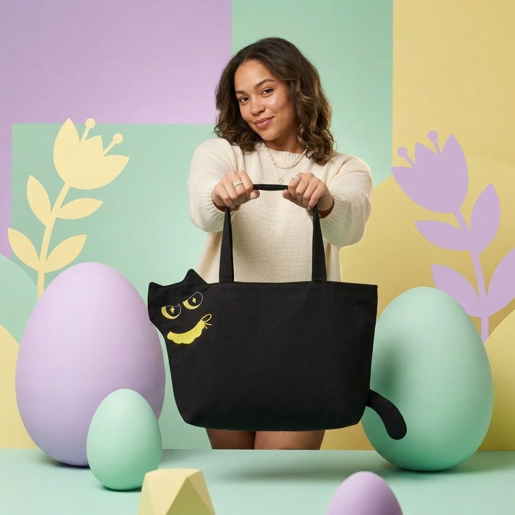 Cat Character Tote Bag