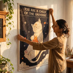 Cosmic Cat Tapestry (70x100 cm)