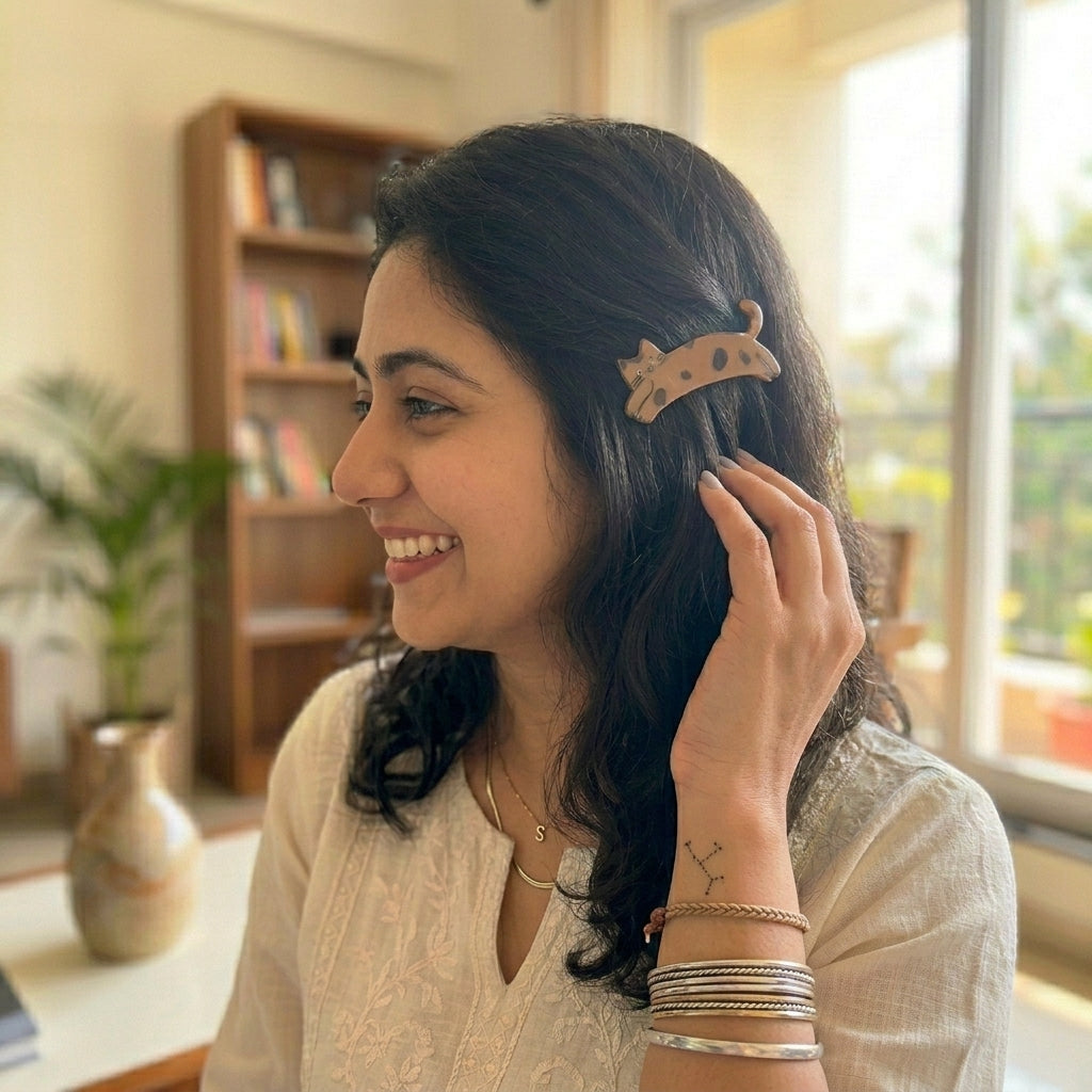 Cat Shape Long Hair Clips