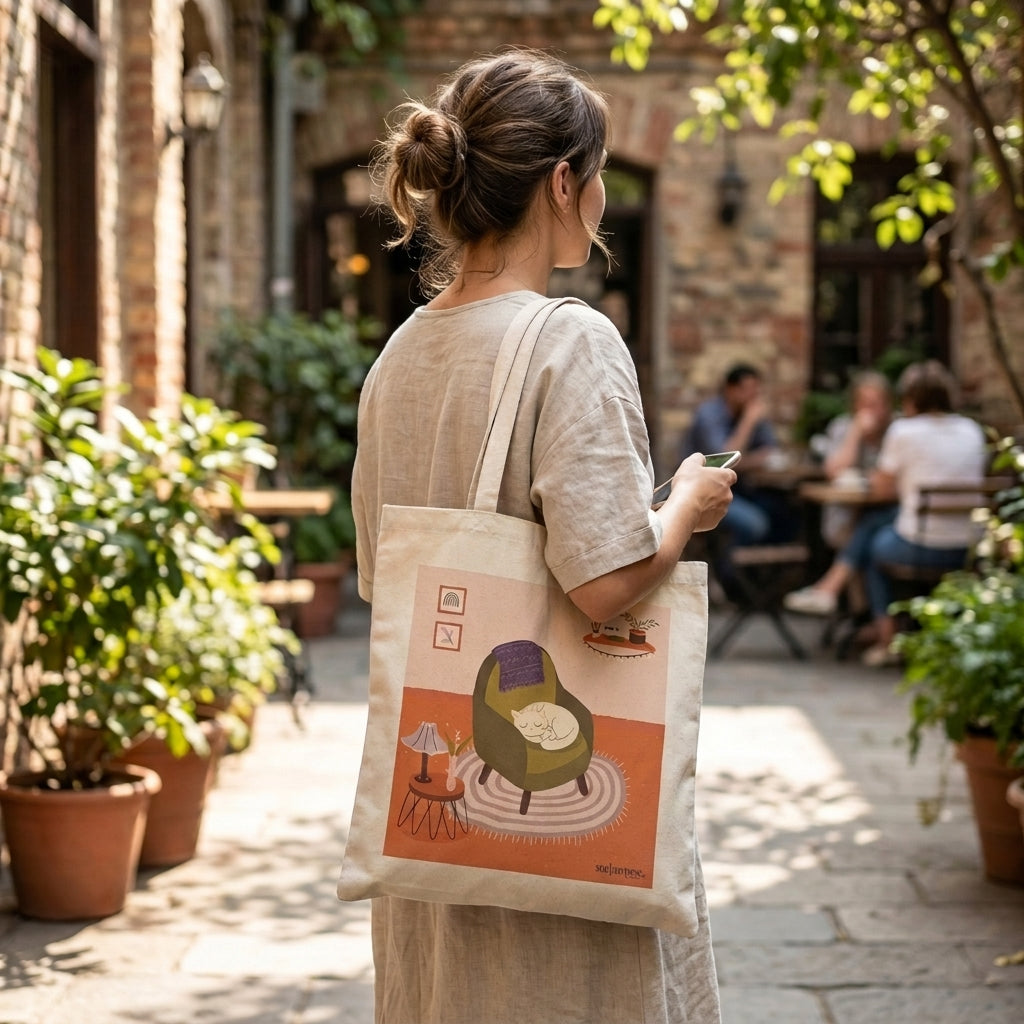 Designed Cat Lover Tote Bag Collection